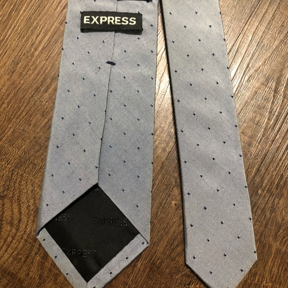Express Skinny Tie Gray EUC - Picture 2 of 2